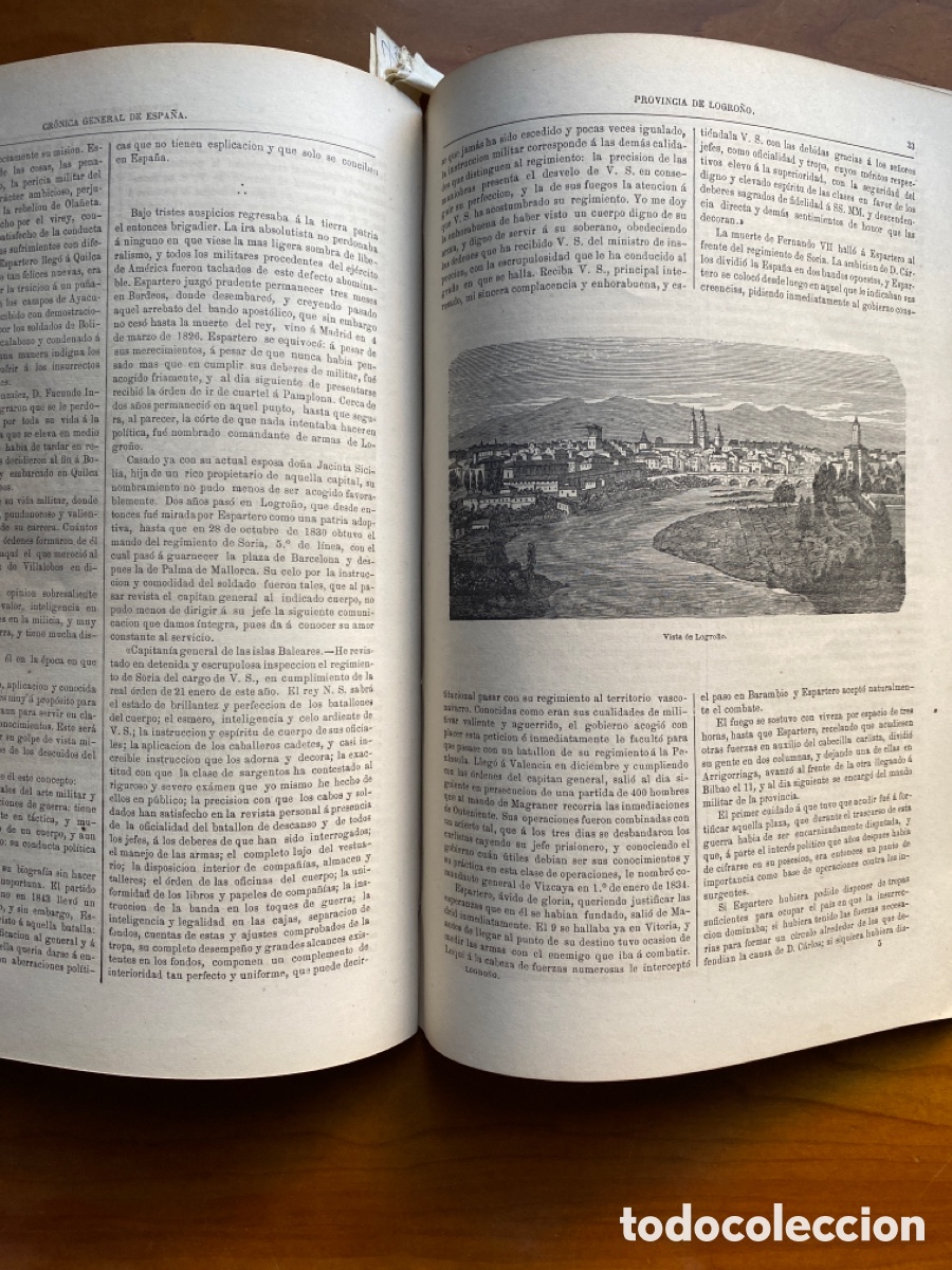 Libros antiguos: Cr&oacute;nica de de Logro&ntilde;o.Edit. Rubio y C&iacute;a. 1867 - Foto 4