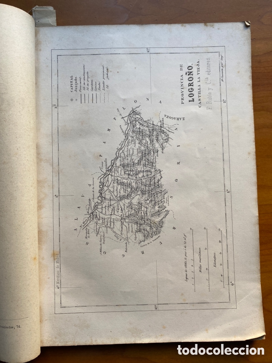 Libros antiguos: Cr&oacute;nica de de Logro&ntilde;o.Edit. Rubio y C&iacute;a. 1867 - Foto 7