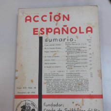 Libros antiguos: REVISTA ACCIÓN ESPAÑOLA (3 REVISTAS). Lote 389513414