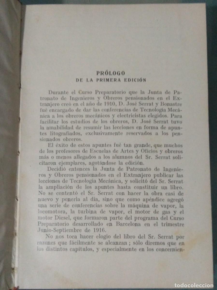 Libros antiguos: TECNOLOGIA MECANICA. - Foto 4