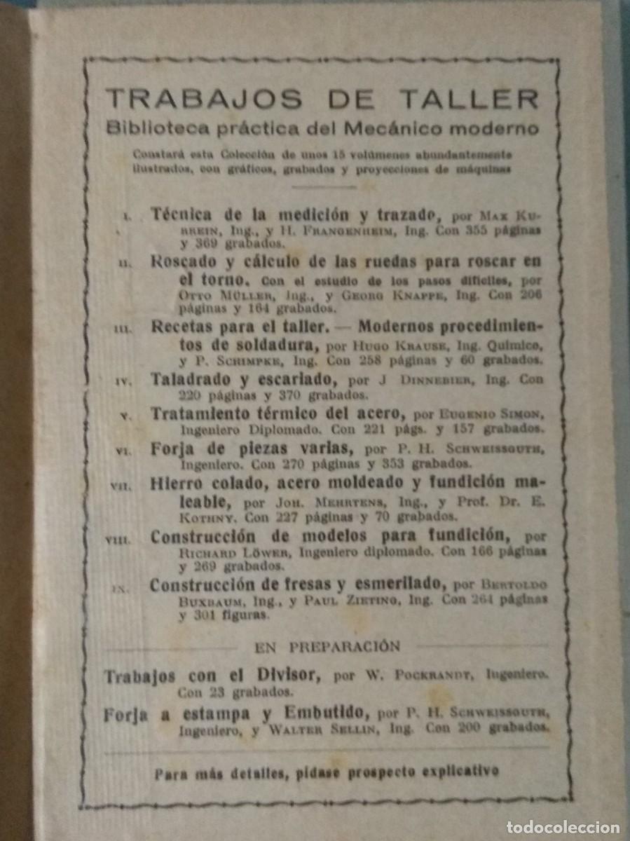 Libros antiguos: TECNOLOGIA MECANICA. - Foto 8