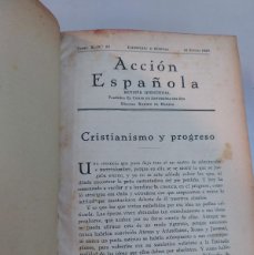 Libros antiguos: REVISTA ACCIÓN ESPAÑOLA ( 4 REVISTAS, ENCUADERNADAS). Lote 389884874