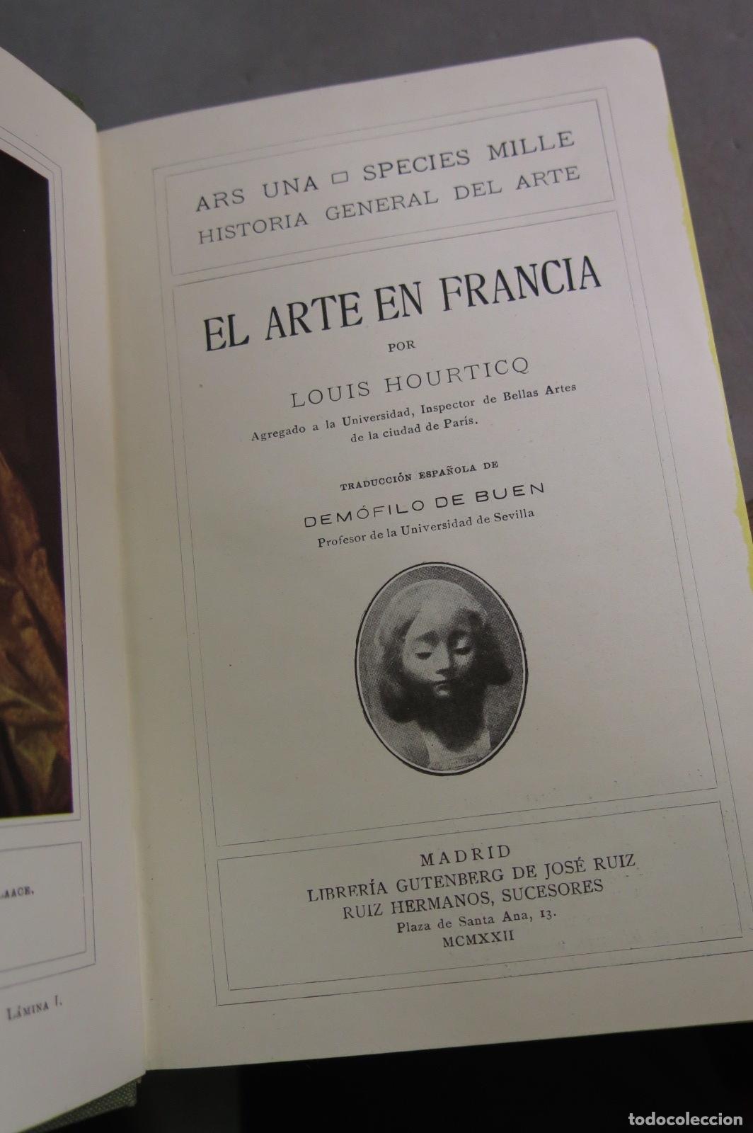 Libros antiguos: 1922.- El arte en Francia. HOURTICQ - Foto 2
