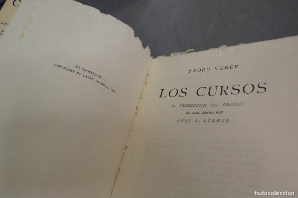 Libros antiguos: Los cursos. VEBER - Foto 2