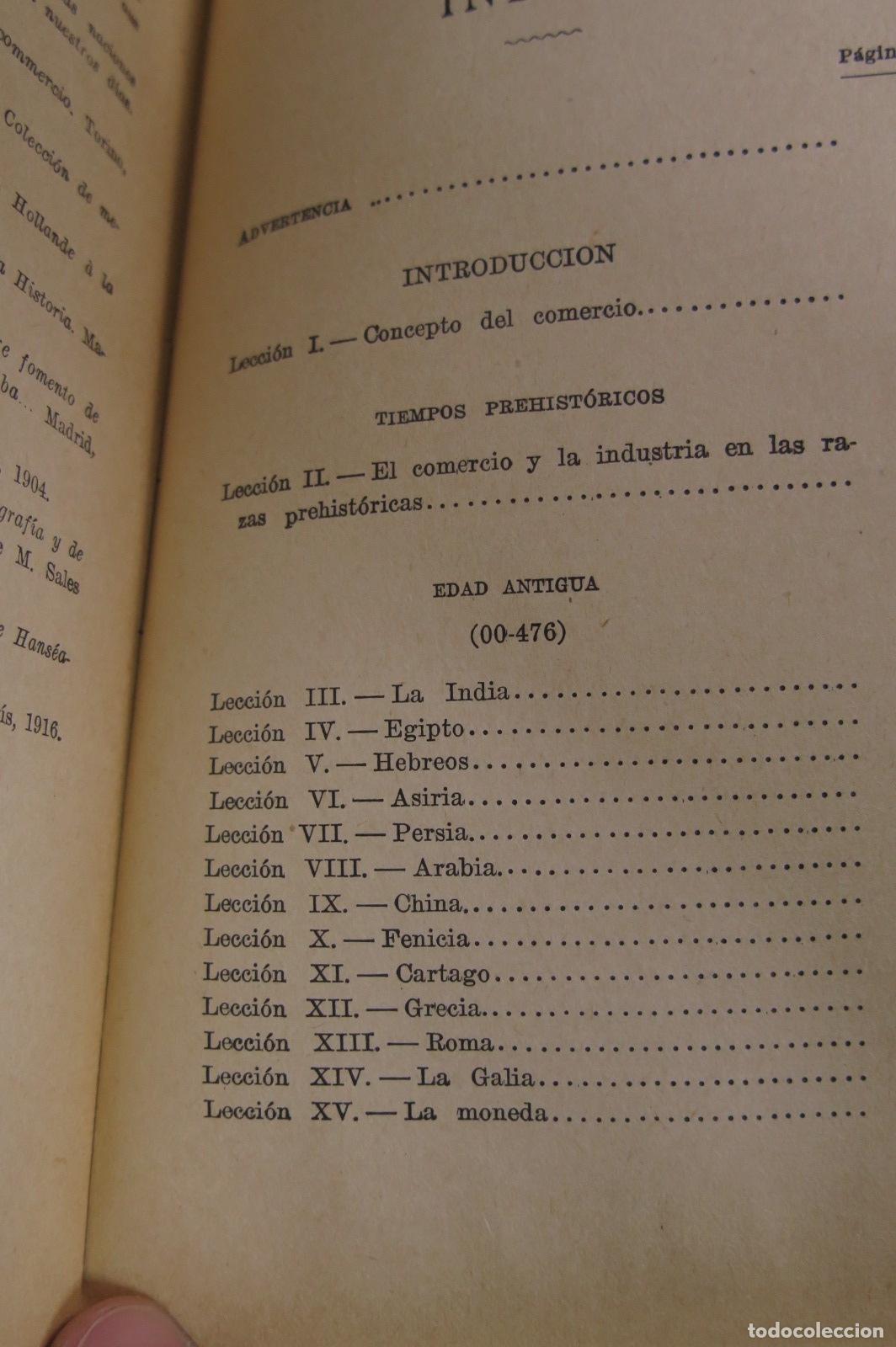 Libros antiguos: 1927.- COMPENDIO DE HISTORIA DEL COMERCIO. VALVERDE - Foto 3