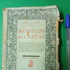 Libros antiguos: ANTIGUO LIBRO MODELOS DE CARTAS. CARMEN DE BURGOS. PROMETEO - VALENCIA.