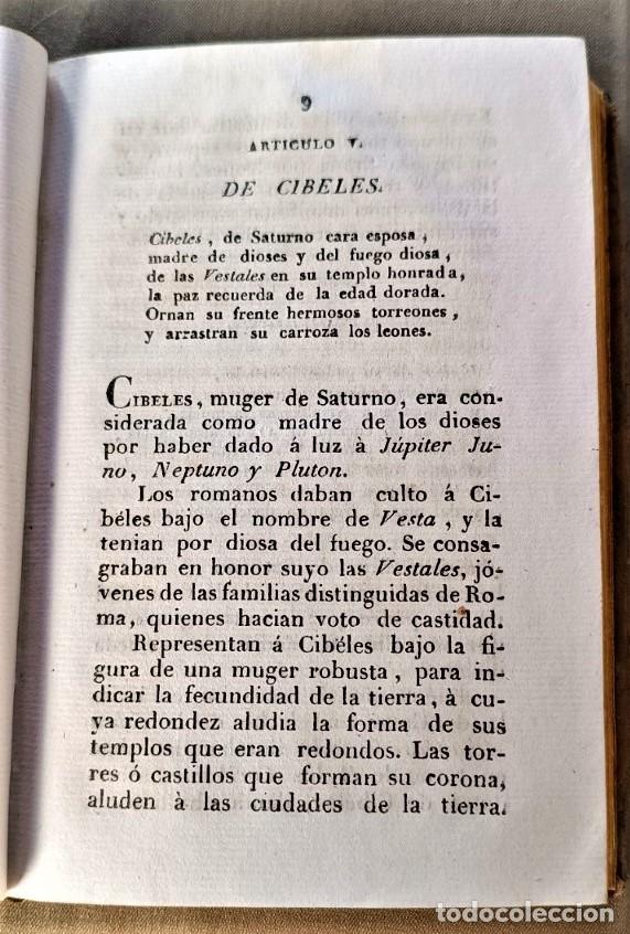 Libros antiguos: COMPENDIO DE LA MITOLOG&Iacute;A. A&ntilde;o 1829 - Foto 3