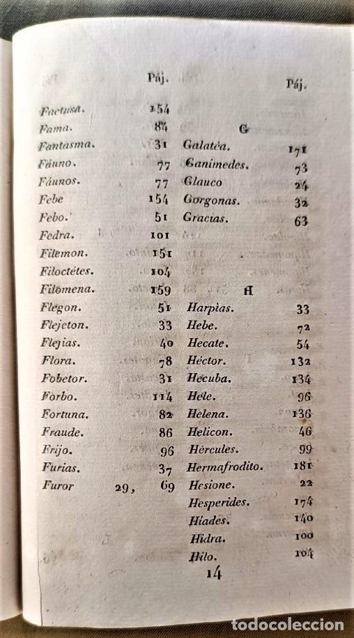 Libros antiguos: COMPENDIO DE LA MITOLOG&Iacute;A. A&ntilde;o 1829 - Foto 9