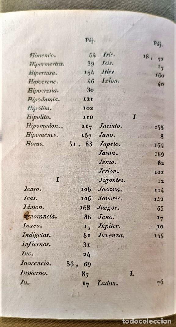 Libros antiguos: COMPENDIO DE LA MITOLOG&Iacute;A. A&ntilde;o 1829 - Foto 10