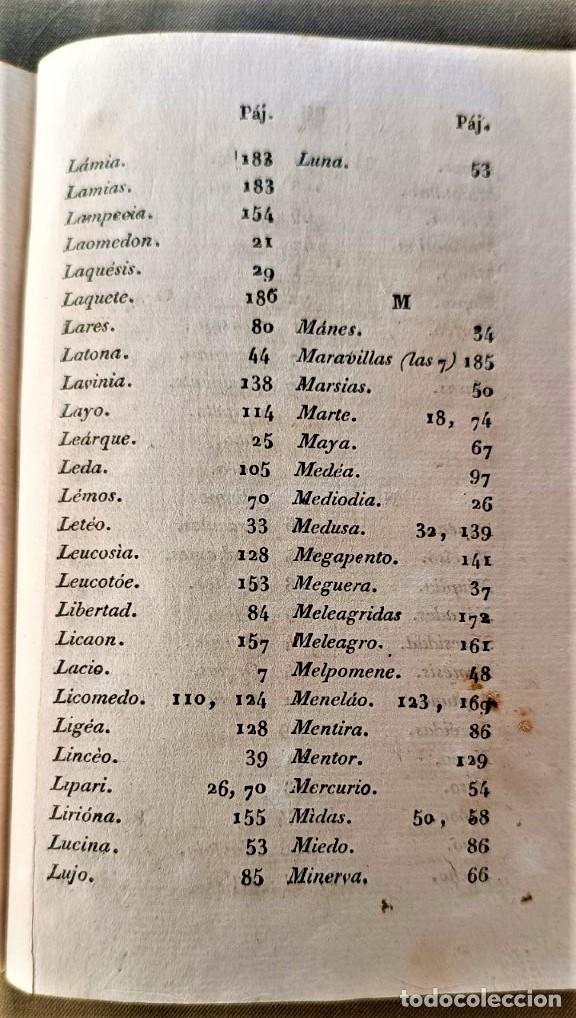 Libros antiguos: COMPENDIO DE LA MITOLOG&Iacute;A. A&ntilde;o 1829 - Foto 11