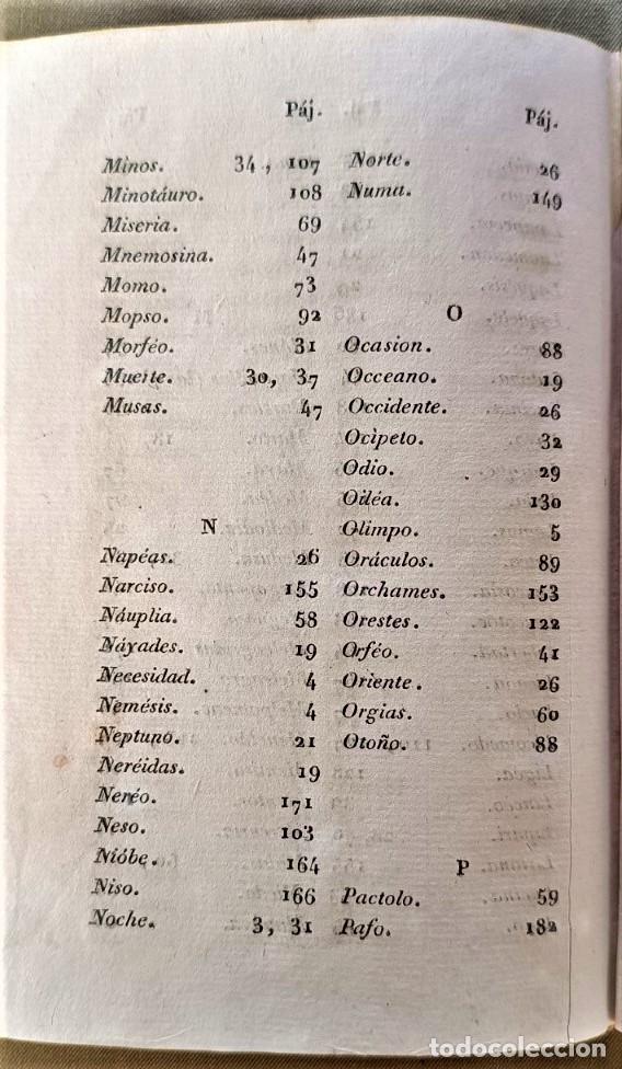 Libros antiguos: COMPENDIO DE LA MITOLOG&Iacute;A. A&ntilde;o 1829 - Foto 12
