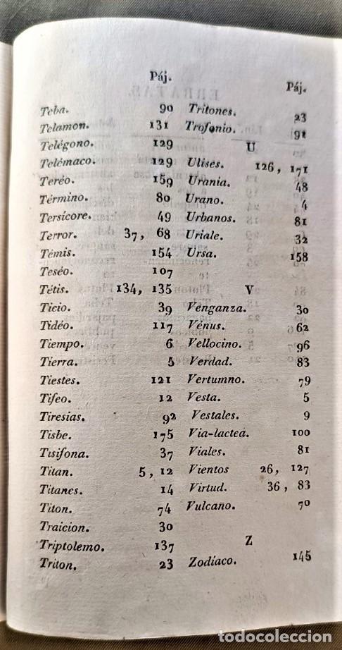 Libros antiguos: COMPENDIO DE LA MITOLOG&Iacute;A. A&ntilde;o 1829 - Foto 15