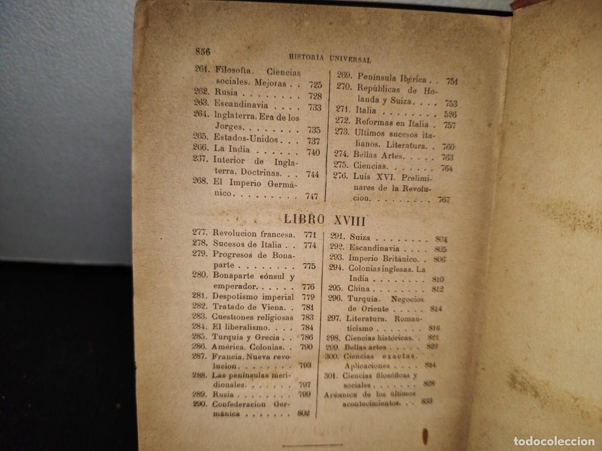 Libros antiguos: 63- COMPENDIO DE LA HISTORIA UNIVERSAL - C&Eacute;SAR CANT&Uacute; - 1888 - Foto 10