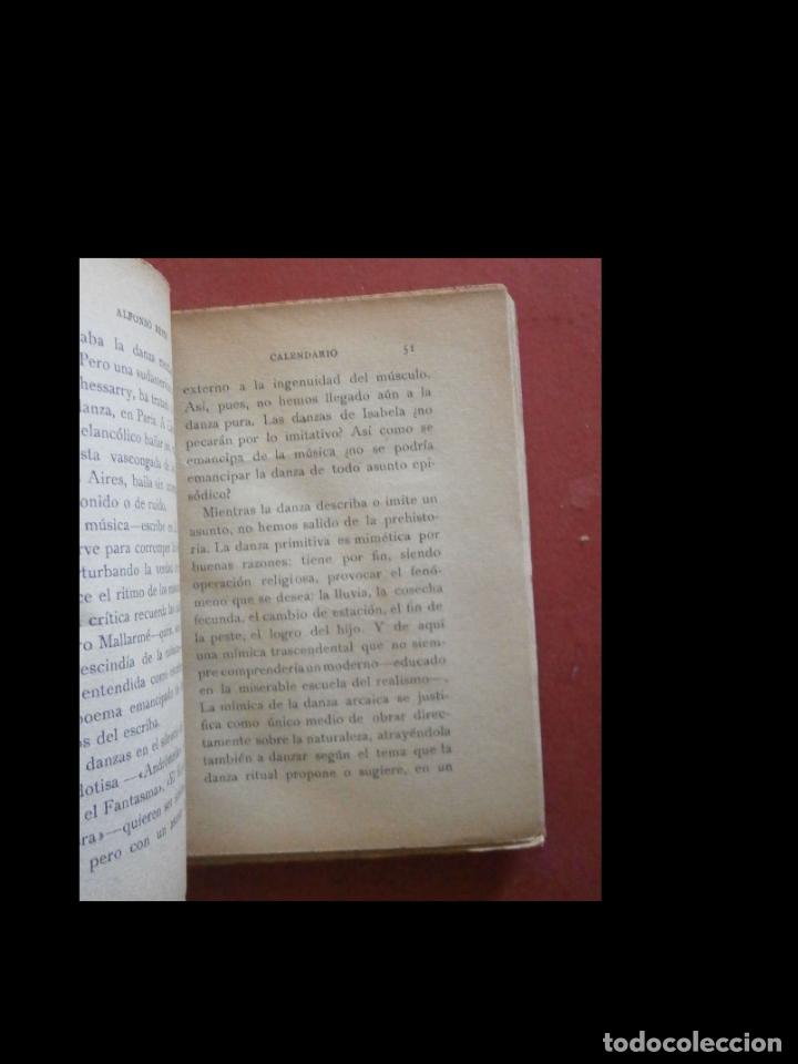 Libros antiguos: Calendario. Alfonso Reyes. - Foto 4