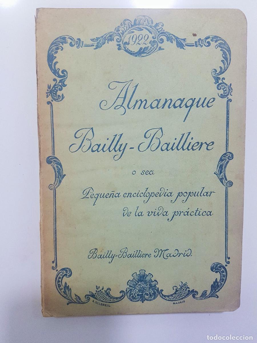 Libros antiguos: ALMANAQUE BAILLY BAILLIERE 1922 - Foto 1
