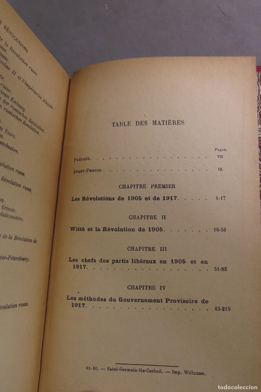 Libros antiguos: 1930.- LES REVOLUTIONS. GOROVTSEFF - Foto 3