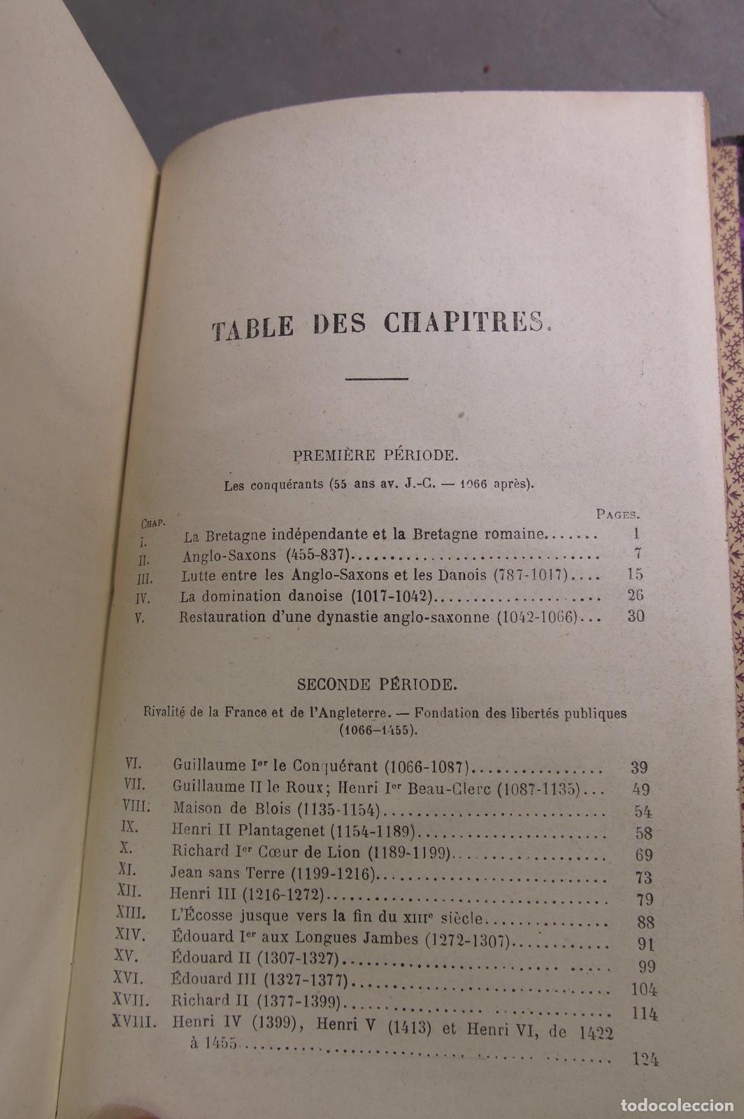 Libros antiguos: Histoire D&acute;Angleterre. J A Fleury - Foto 4