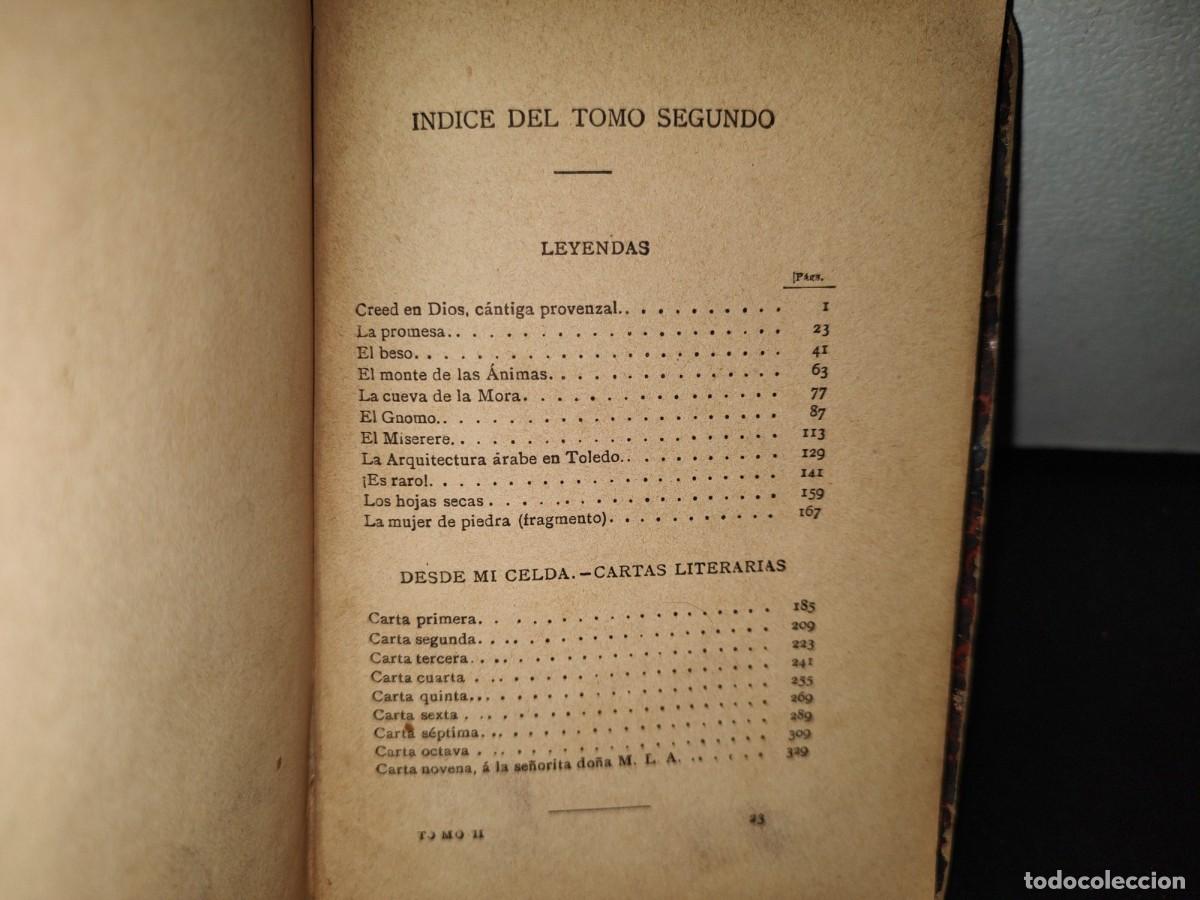 Libros antiguos: 63- OBRAS DE GUSTAVO A BECQUER - TOMO SEGUNDO - 1907 - Foto 6