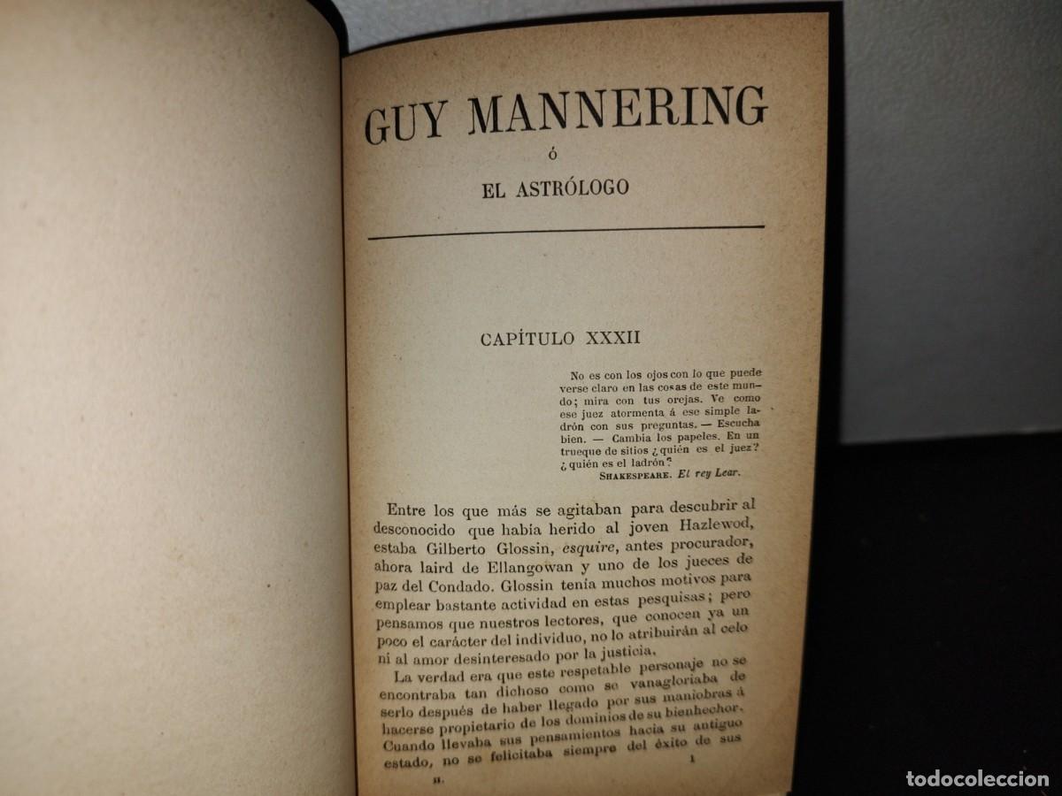 Libros antiguos: 63- GUY MANNERING - SEGUNDO TOMO - WALTER SCOTT - 1900S - Foto 5