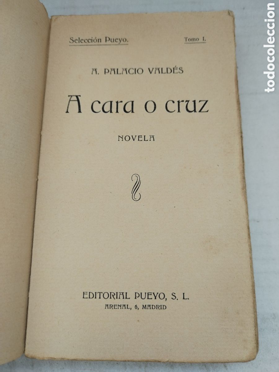 Libros antiguos: A CARA O CRUZ/A. PALACIO VALDES - Foto 2