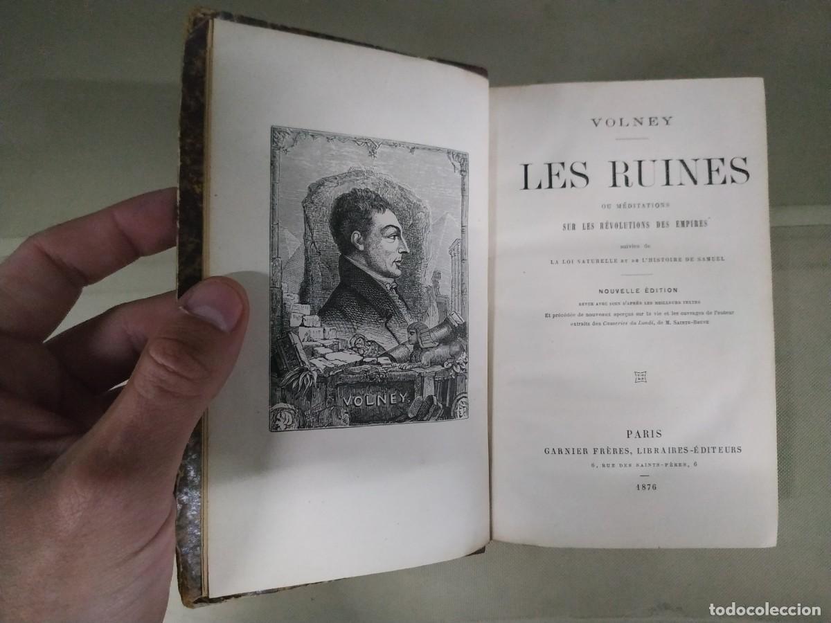 Libros antiguos: 1876. Les Ruines - Volney. Par&iacute;s - Foto 1