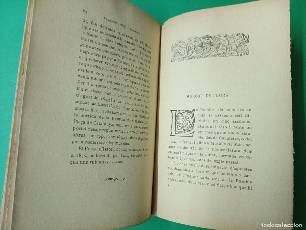 Libros antiguos: Antiguo libro CURIOSITATS BARCELONINES. Barcelona 1920. - Foto 4