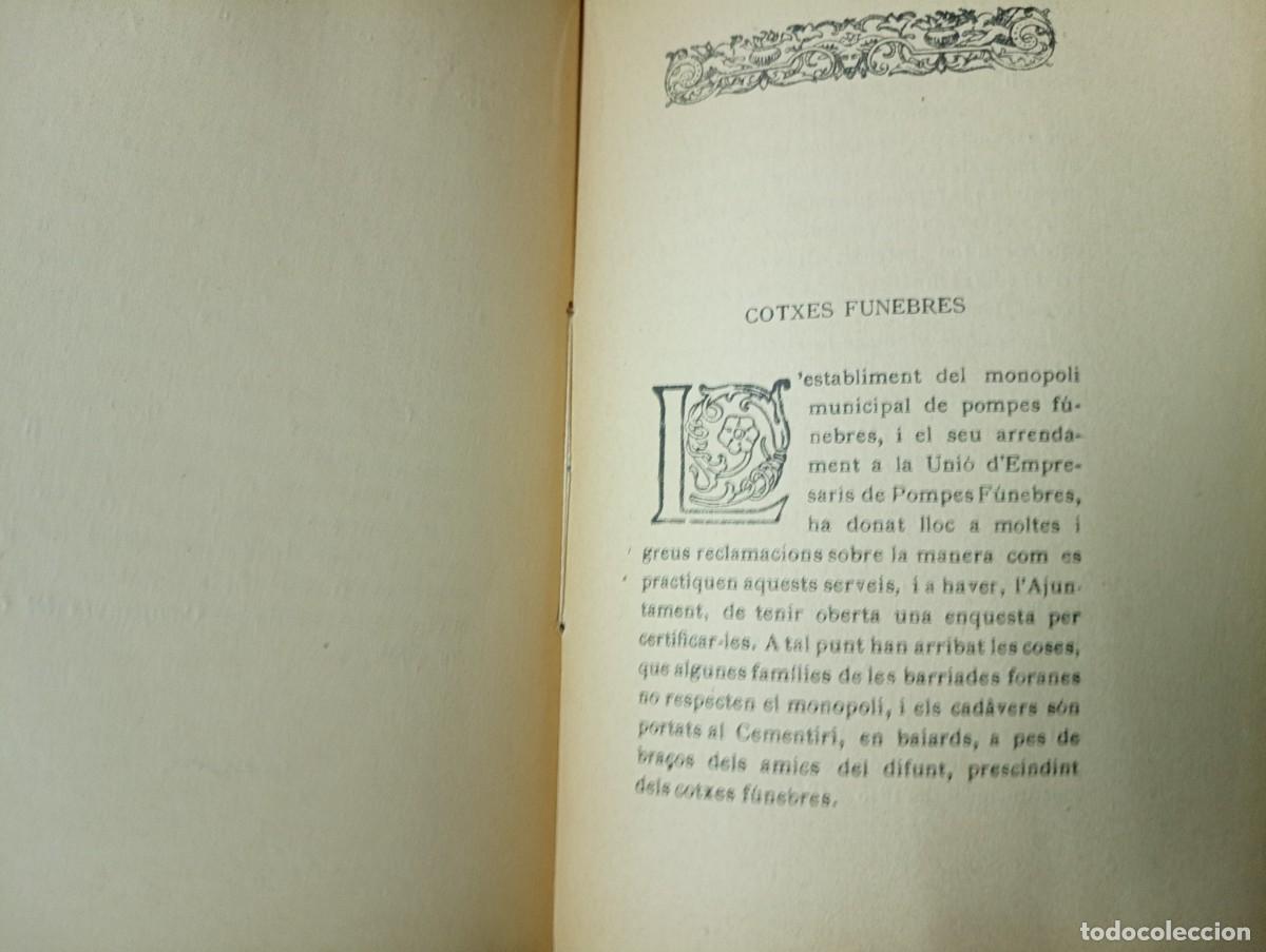 Libros antiguos: Antiguo libro CURIOSITATS BARCELONINES. Barcelona 1920. - Foto 8