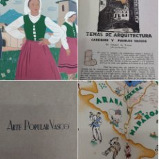 Libros antiguos: ARTE POPULAR VASCO EL LIBRO DE ORO DE LA PATRIA VASCA 1935 LITOGRAFÍAS AGUAFUERTES GRABADOS. Lote 390981029