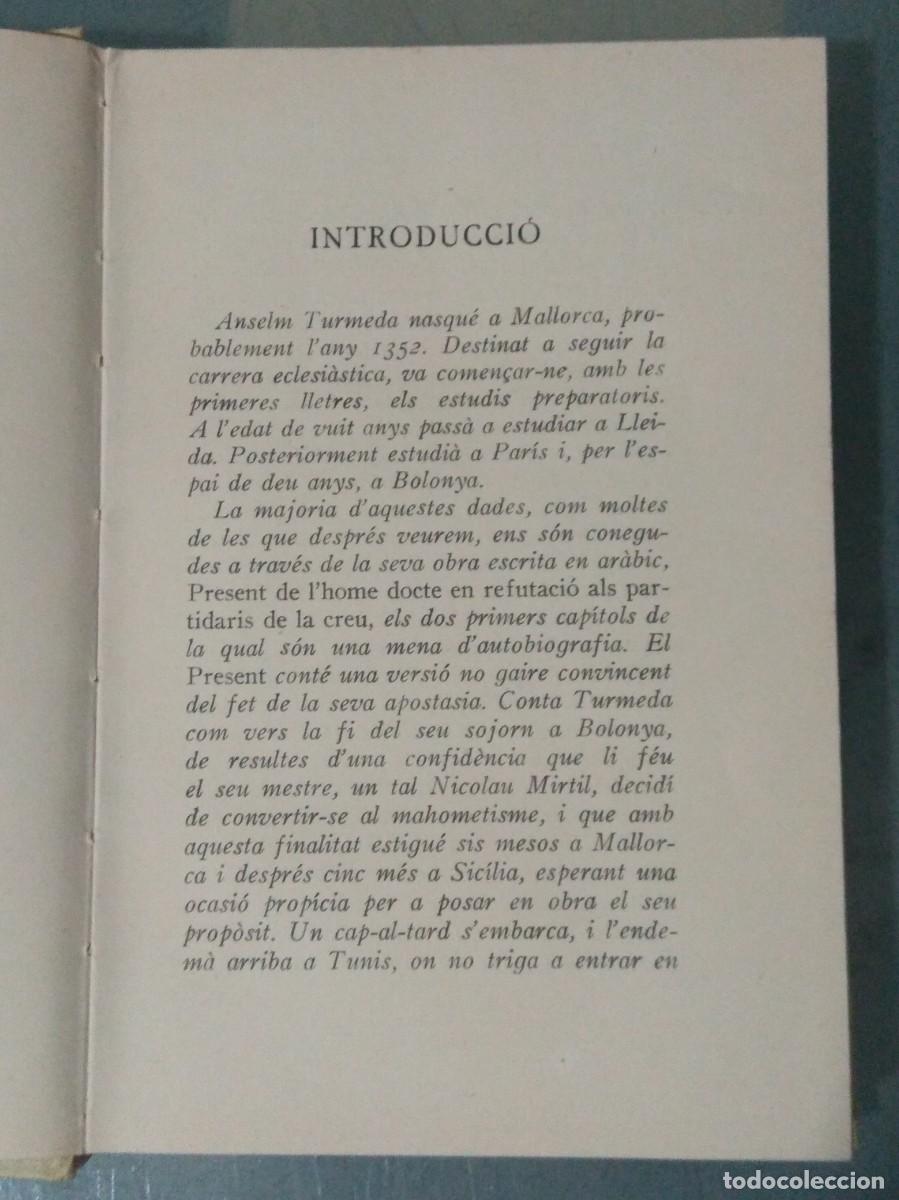 Libros antiguos: DISPUTA DE LASE. ANSELM TURMEDA. - Foto 3