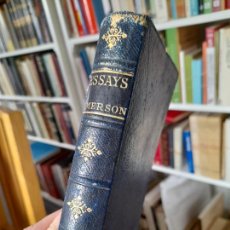 Libros antiguos: RALPH WALDO EMERSON, ESSAYS, LONDON, GEORGE ROUTLEDGE&SONS, 1910?
