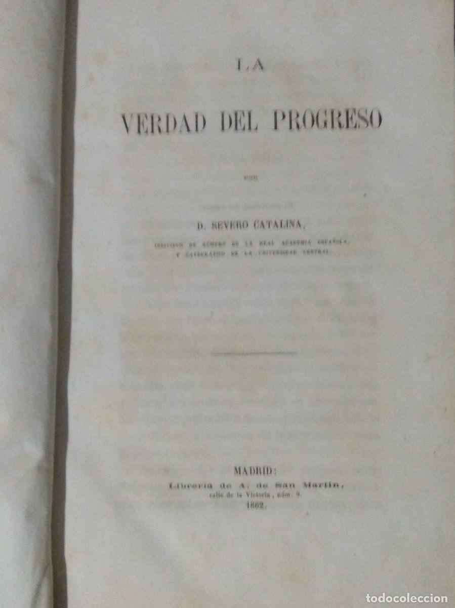 Libros antiguos: LA VERDAD DEL PROGRESO. - Foto 2