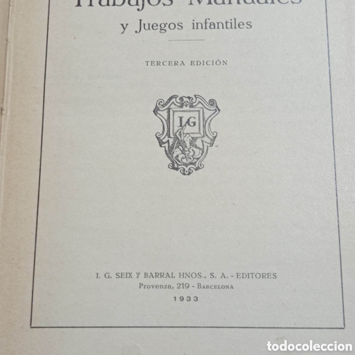 Libros antiguos: Trabajos manuales y juegos infantiles. - Foto 2