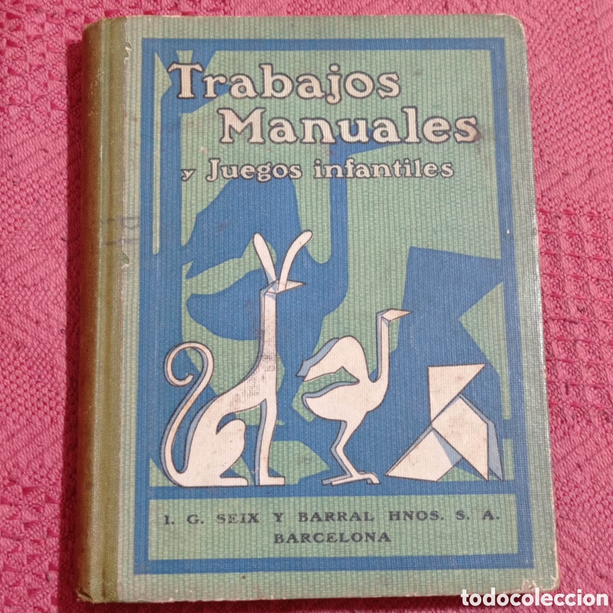 Libros antiguos: Trabajos manuales y juegos infantiles. - Foto 1