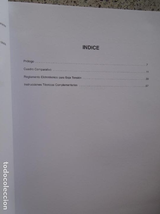 Libros antiguos: REGLAMENTO ELECTROT&Eacute;CNICO PARA BAJA TENSION E INSTRUCCIONES TECNICAS COMPLEMENTARIAS - Foto 6