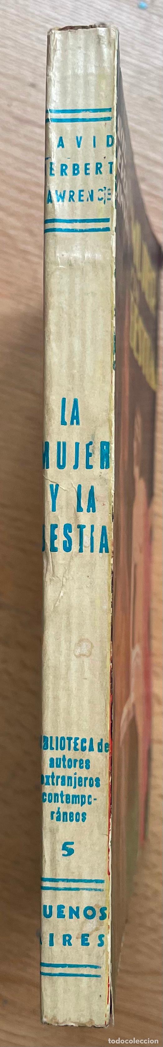 Libros antiguos: LA MUJER Y LA BESTIA, David Herbert Lawrence - Foto 3