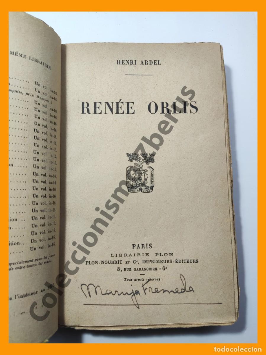 Libros antiguos: Renee Orlis - Henri Ardel - Foto 2