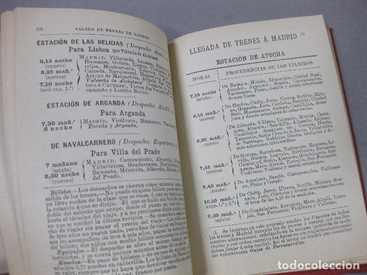 Libros antiguos: ALMANAQUE GUIA MATRITENSE DE 1899 CON MAPA DESPLEGABLE - Foto 4