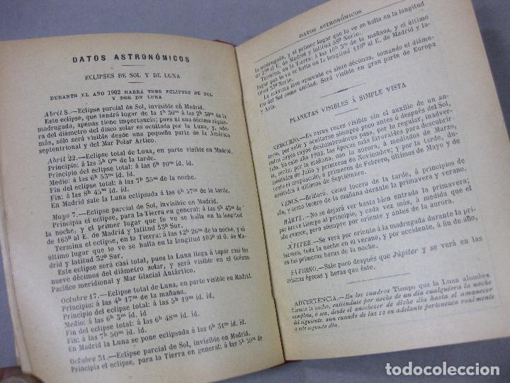 Libros antiguos: ALMANAQUE GUIA MATRITENSE DE 1902 CON MAPA DESPLEGABLE - Foto 4