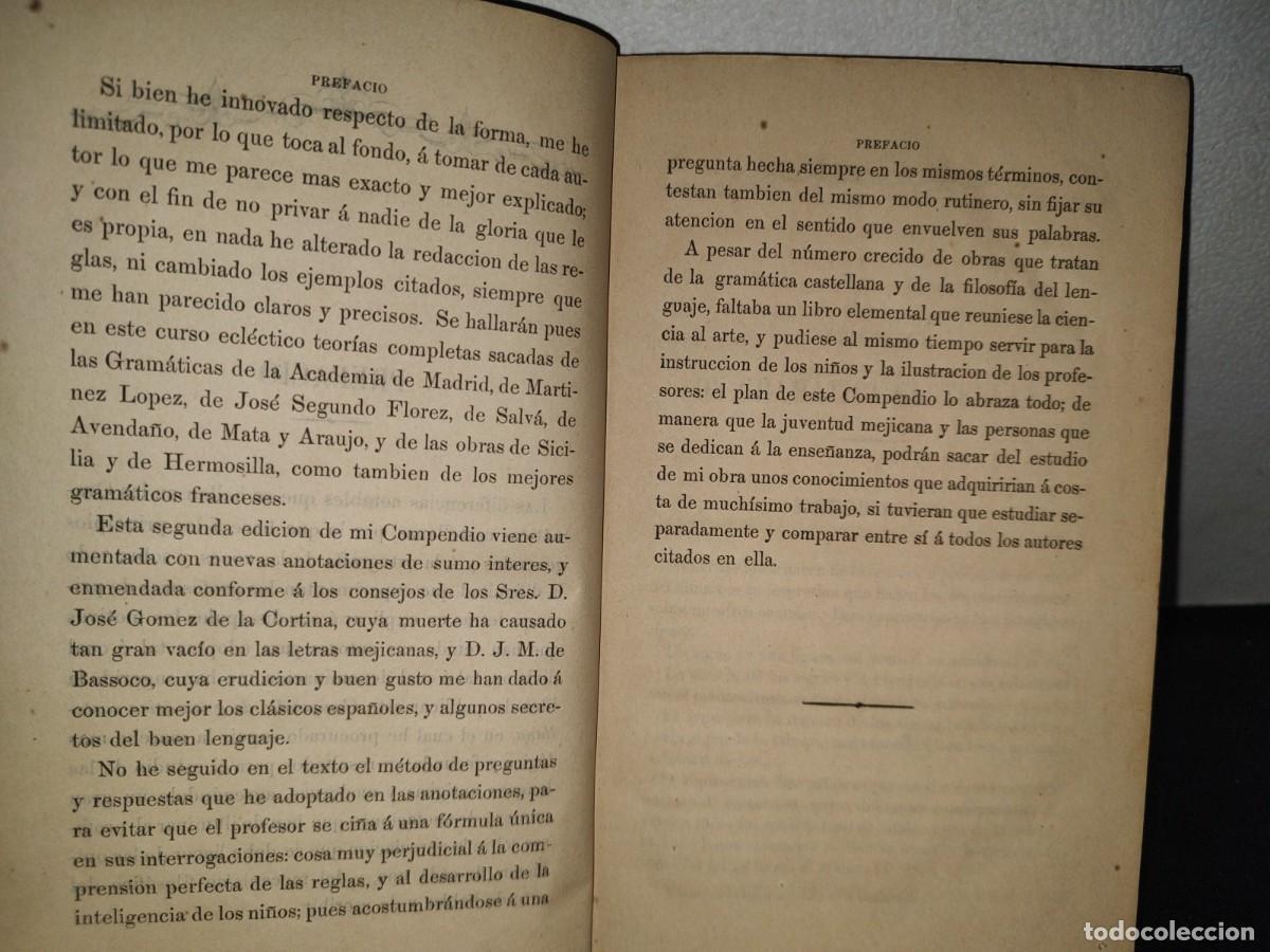 Libros antiguos: 64- COMPENDIO DE GRAM&Aacute;TICA CASTELLANA - MATHIEU DE FOSSEY - 1861 - Foto 7
