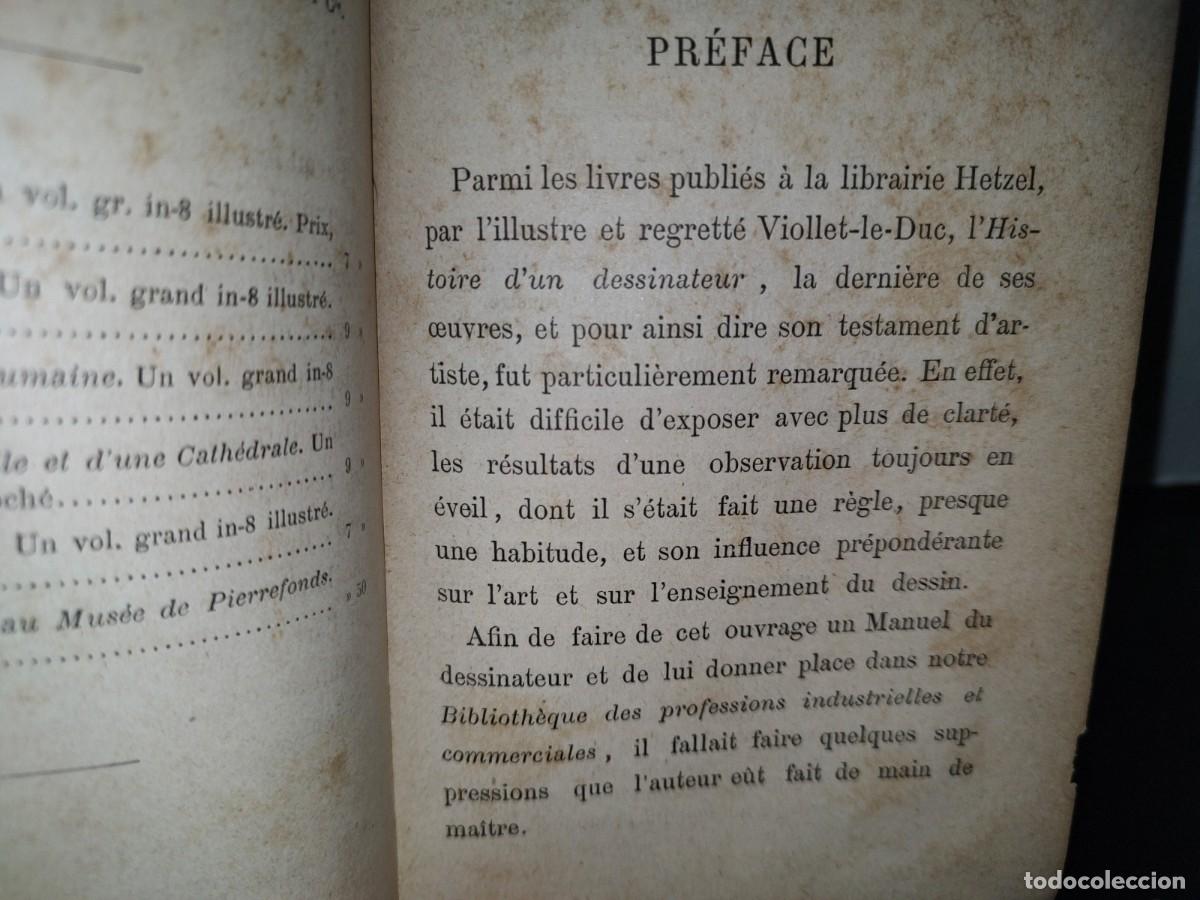 Libros antiguos: 64- C&Oacute;MO VOLVERSE DIBUJANTE. COMMENT ON DEVIENT UN DESSINATEUR - E. VIOLLET-LE-DUC - 1800S - Foto 4