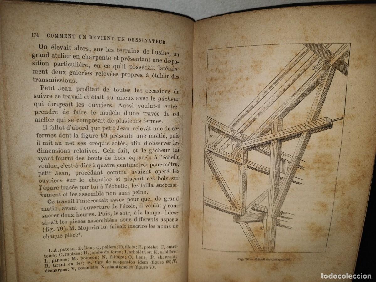 Libros antiguos: 64- C&Oacute;MO VOLVERSE DIBUJANTE. COMMENT ON DEVIENT UN DESSINATEUR - E. VIOLLET-LE-DUC - 1800S - Foto 14
