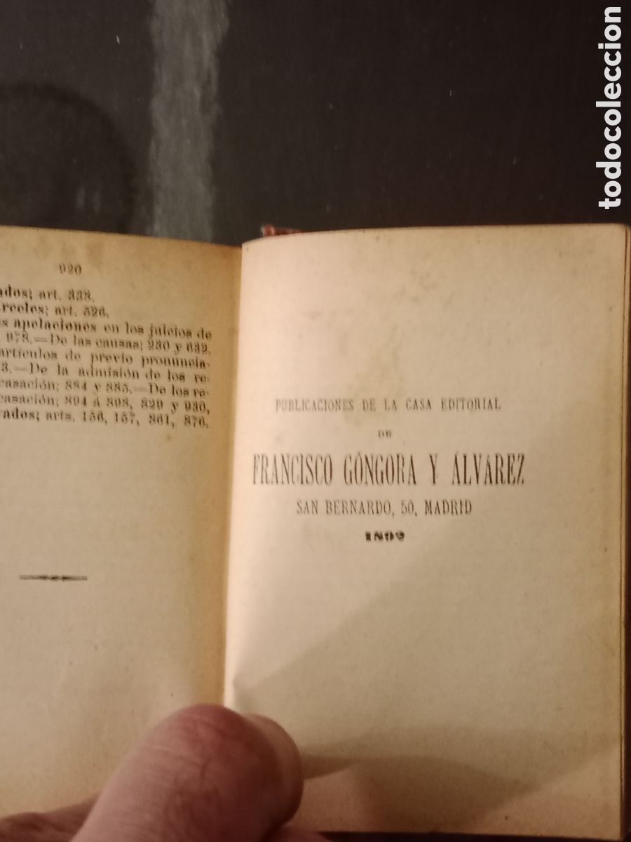 Libros antiguos: Ley de enjuiciamiento criminal - Foto 4
