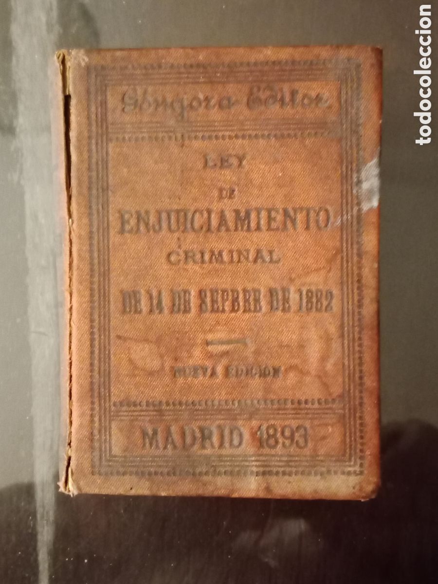 Libros antiguos: Ley de enjuiciamiento criminal - Foto 1