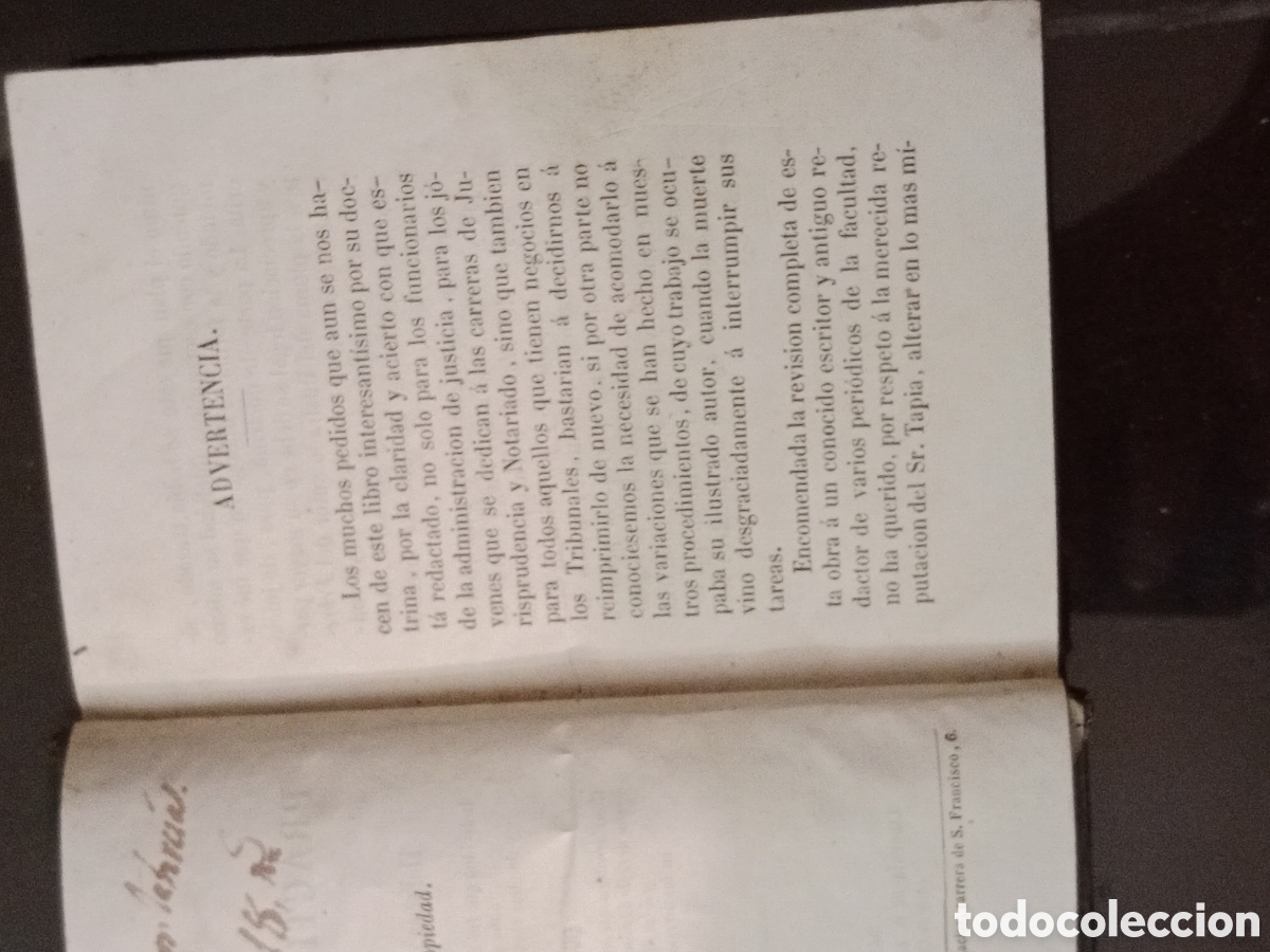 Libros antiguos: Manual de pr&aacute;ctica forense de Eugenio Tapia - Foto 4