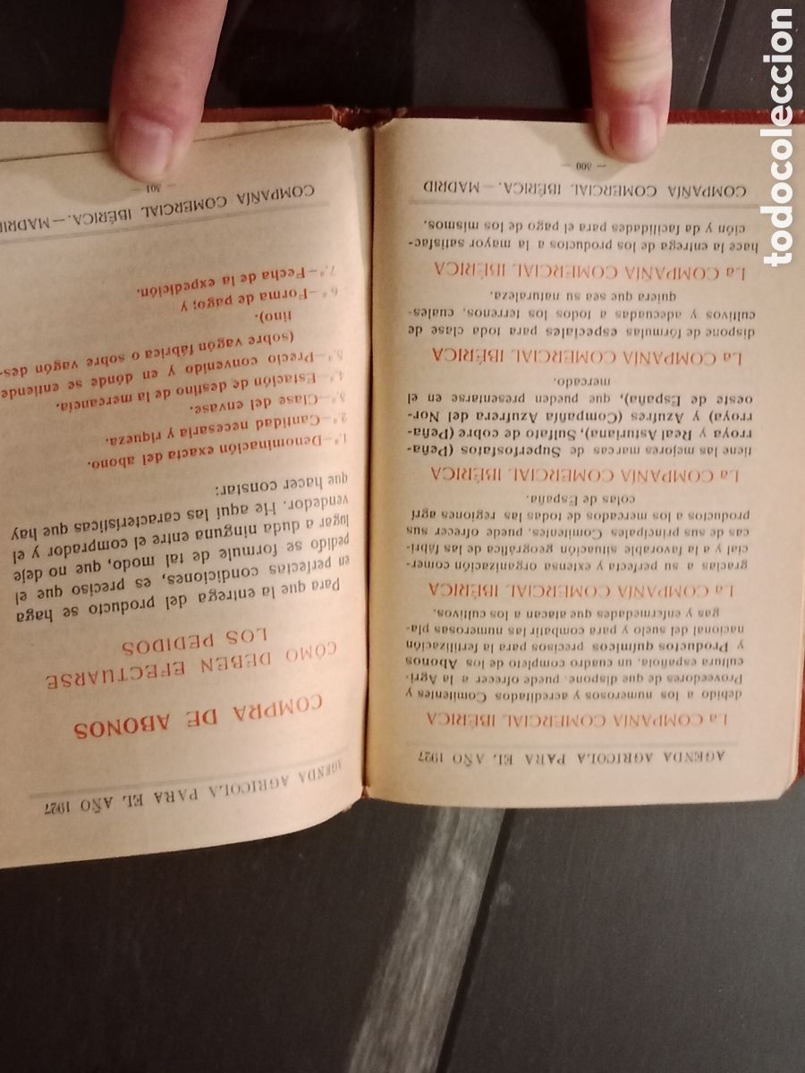Libros antiguos: Agenda Agr&iacute;cola 1927 - Foto 8