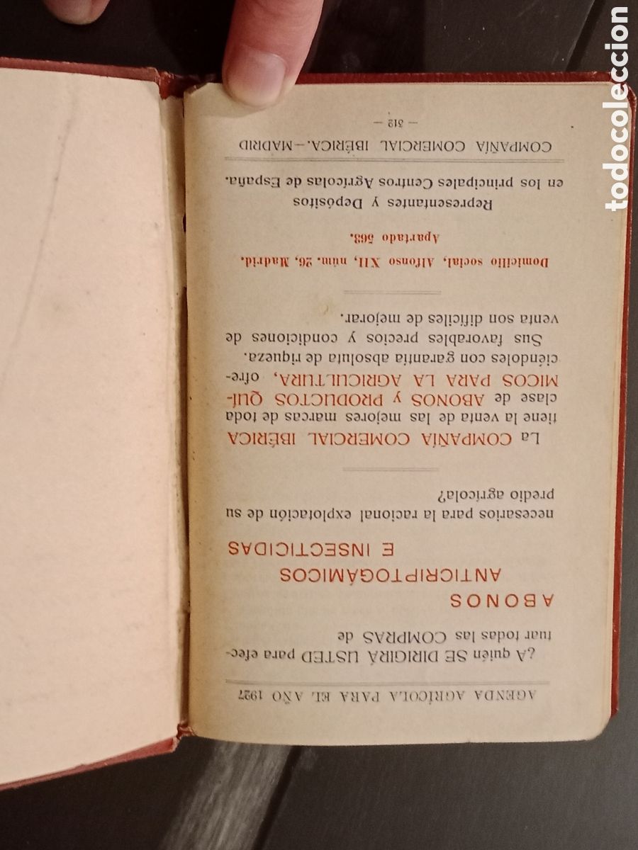 Libros antiguos: Agenda Agr&iacute;cola 1927 - Foto 9