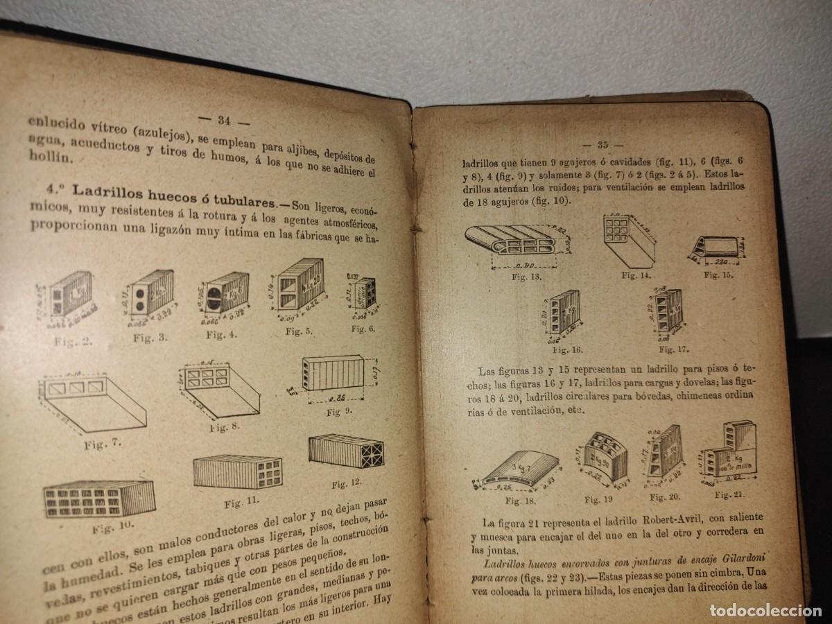 Libros antiguos: 64- MATERIALES DE CONSTRUCCI&Oacute;N - ANTONIO AGUIRRE - 1901 - Foto 7