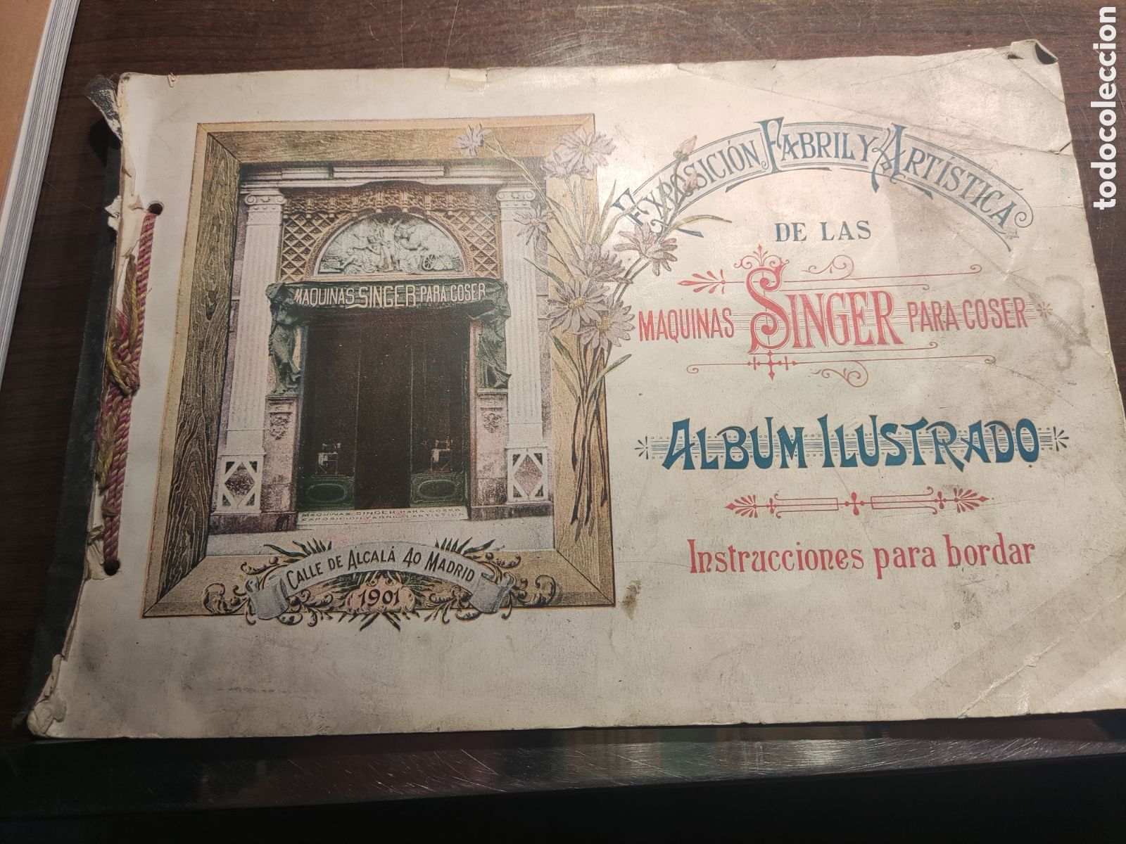 Libros antiguos: Libreto sobre Exposici&oacute;n en Madrid de Singer - Foto 1