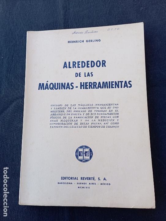 Libros antiguos: ALREDEDOR DE LAS MAQUINAS-HERRAMIENTAS. - Foto 1