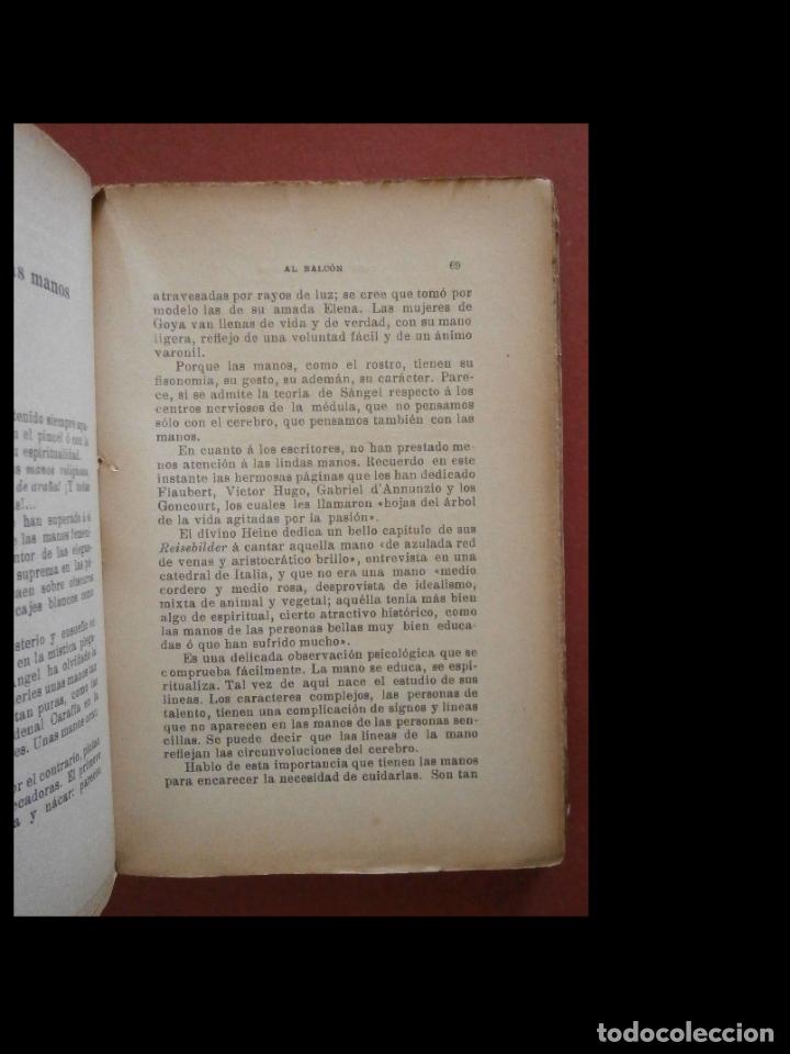 Libros antiguos: Al balc&oacute;n. Carmen de Burgos - Foto 5